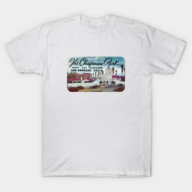 1930s Chapman Park Hotel Los Angeles T-Shirt by historicimage